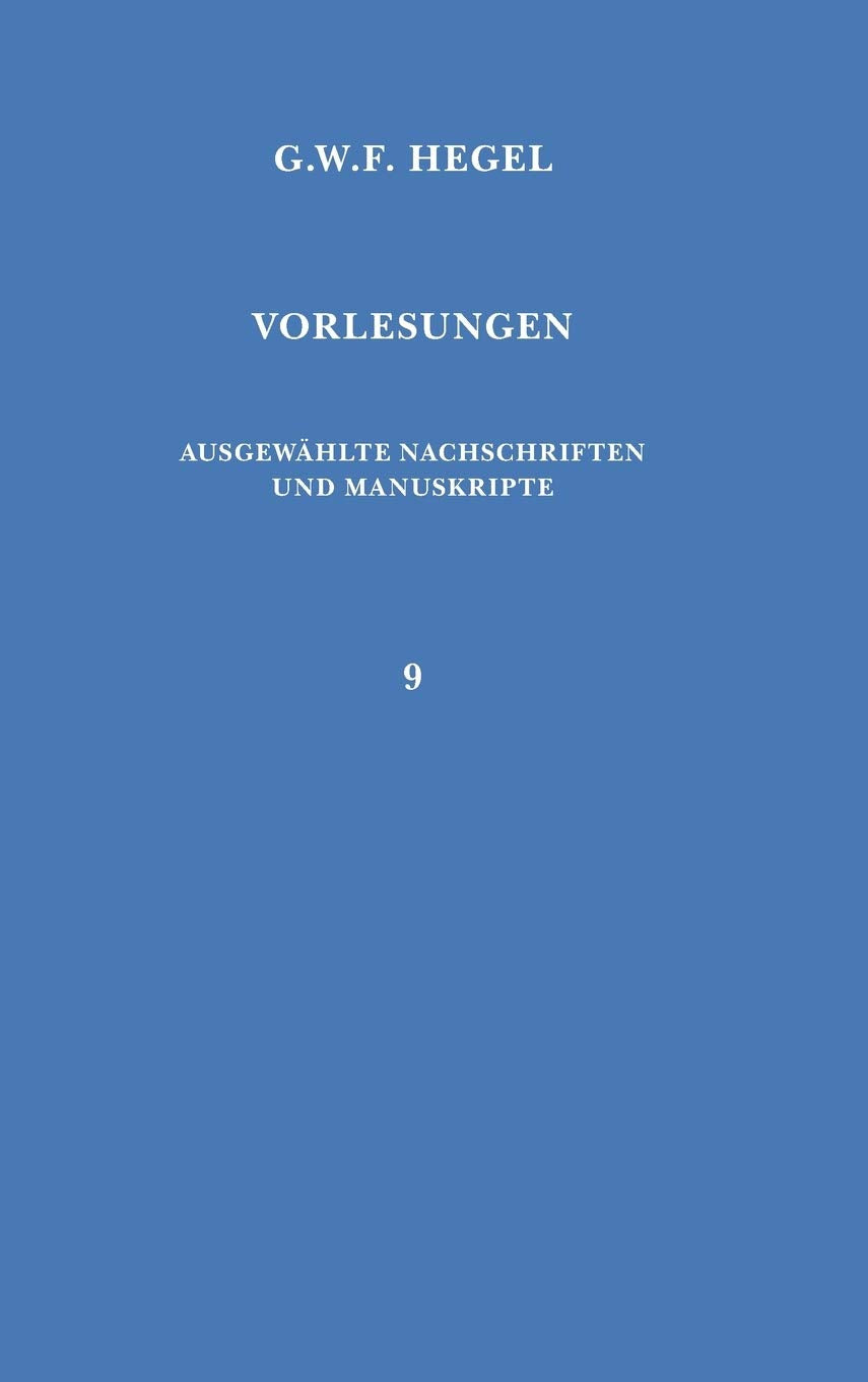 Vorlesungen: Ausgewahlte Nachschriften und Manuskripte Review