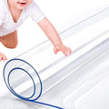 Clear Table Protector 24 x 55 in PVC Desk Pad - Durable Protection