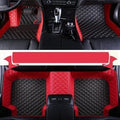 Custom Making Car Floor Mats Black Beige Red - Full Row Custom Fit