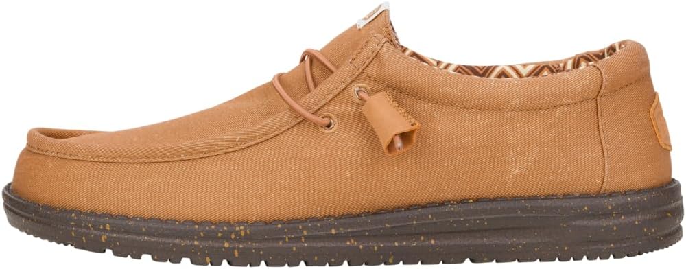 HEYDUDE Mens Wally Stretch Canvas Loafers for Everyday Comfort
