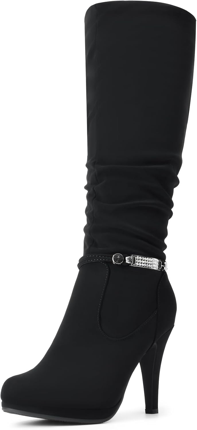 DREAM PAIRS Women's Knee High Platform Heel Boots for Style
