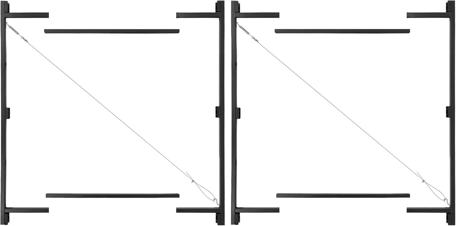 Adjust-A-Gate Steel Frame Lockable 2-Way Gate for Easy Use