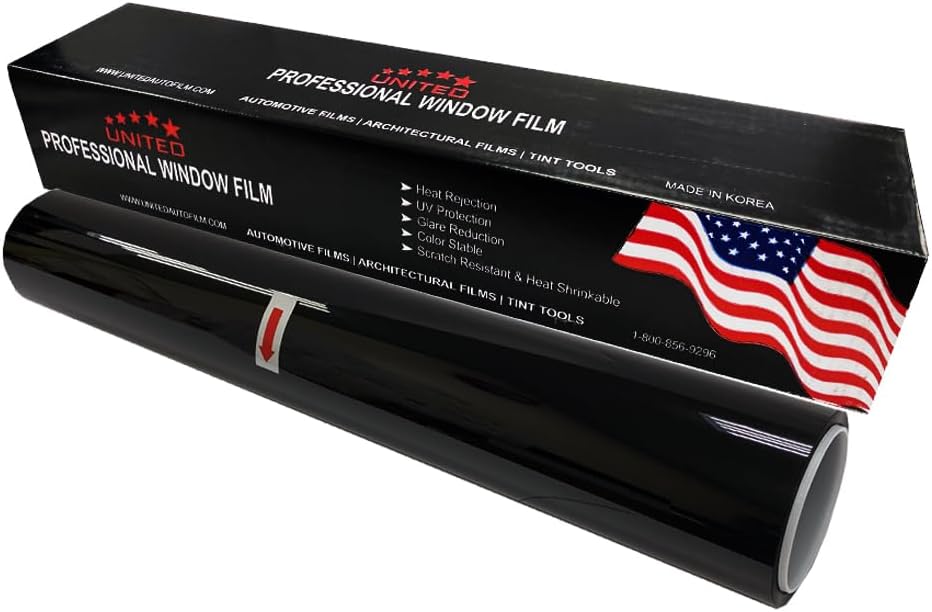 Universal Black 35% VLT Window Tint for Car and Home Privacy