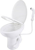 SEAFLO Ceramic RV Toilet Standard Height 19 in - Comfortable Gravity