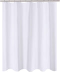 Travel-Ready Fabric Shower Curtain: 60x64 White RV Essential