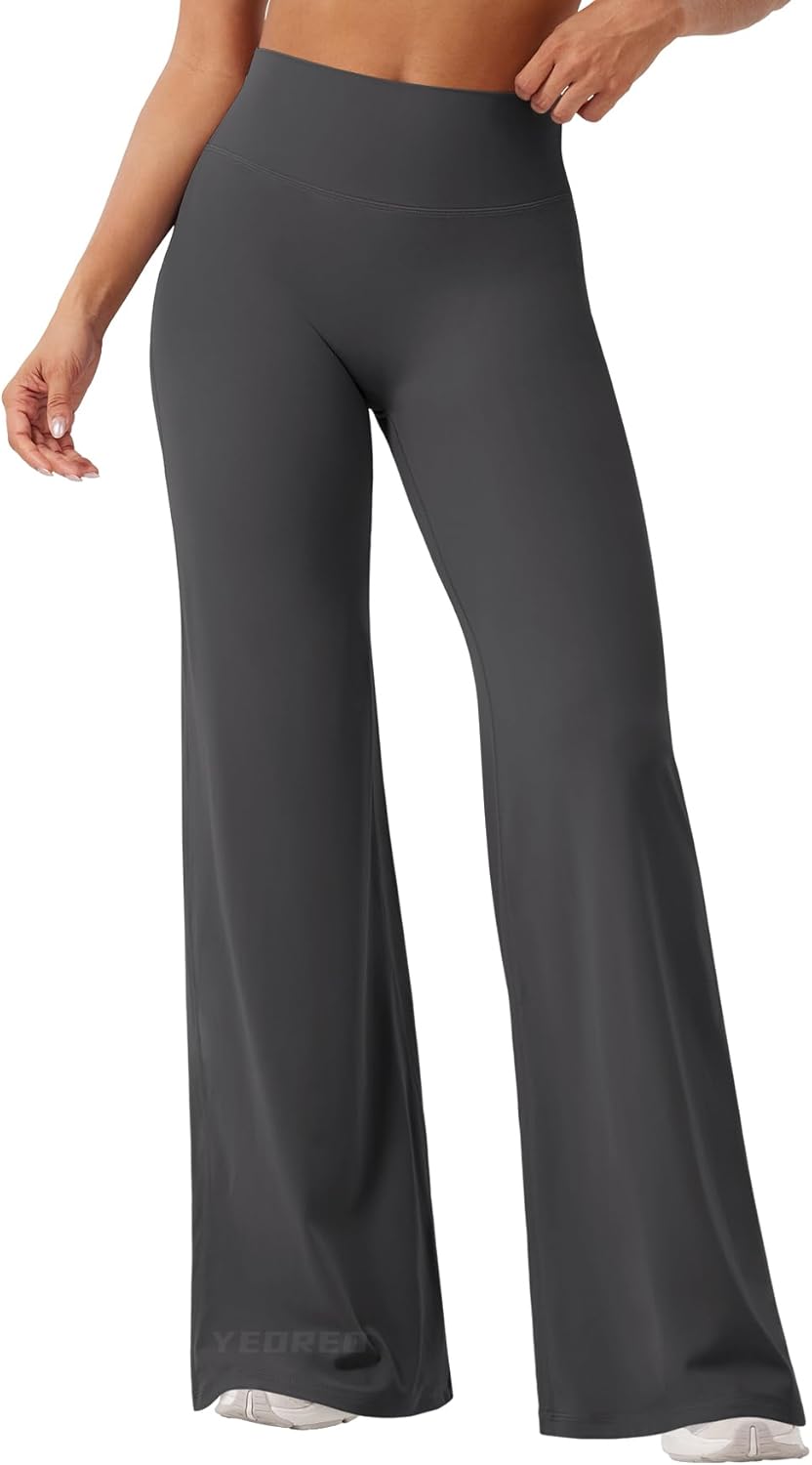 YEOREO Workout Leggings for Women - No Front Seam Design