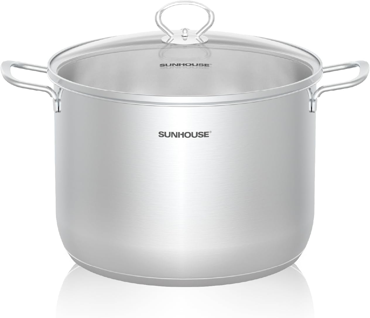 SUNHOUSE 12.6 Quart Stainless Steel Stock Pot for Cooking