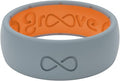 Solid Silicone Ring Breathable Rubber Wedding Ring for Men - Comfort