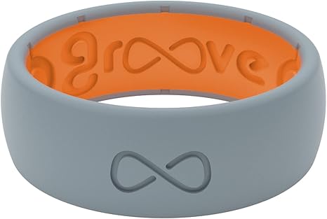 Groove Life Solid Silicone Ring for Men - Breathable Comfort Fit