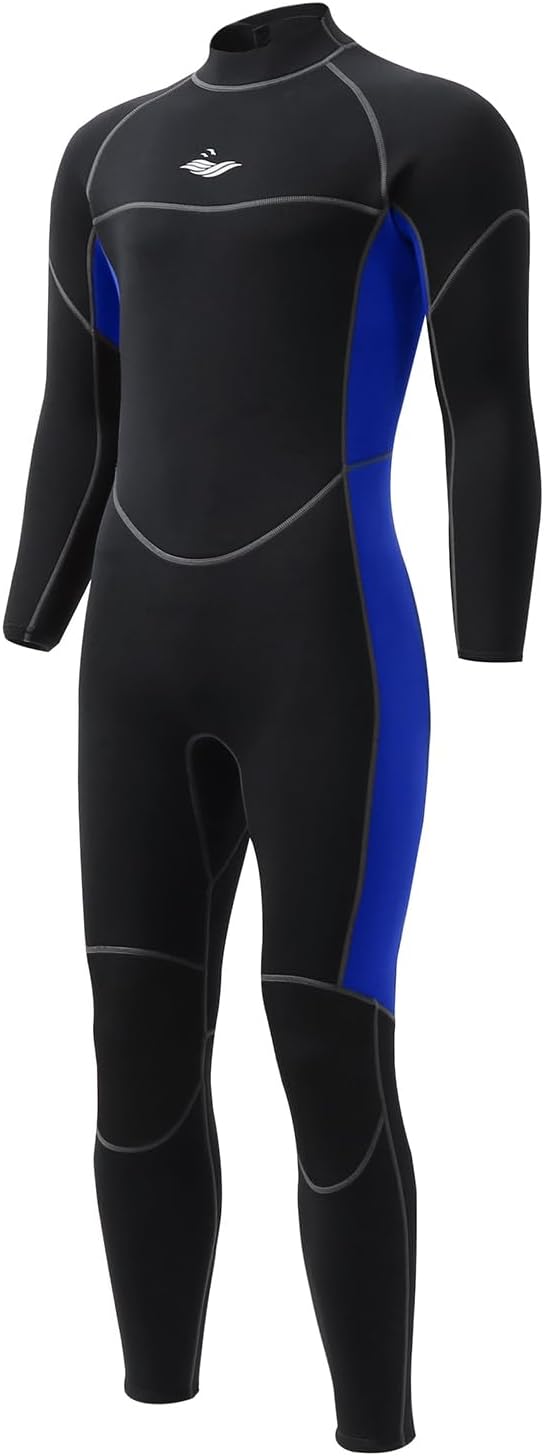 3mm Shorty Full Wetsuit for Men - Neoprene Dive Skin Suit