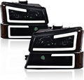 PIT66 LED Headlight Assembly Compatible with 2003-2007 Silverado