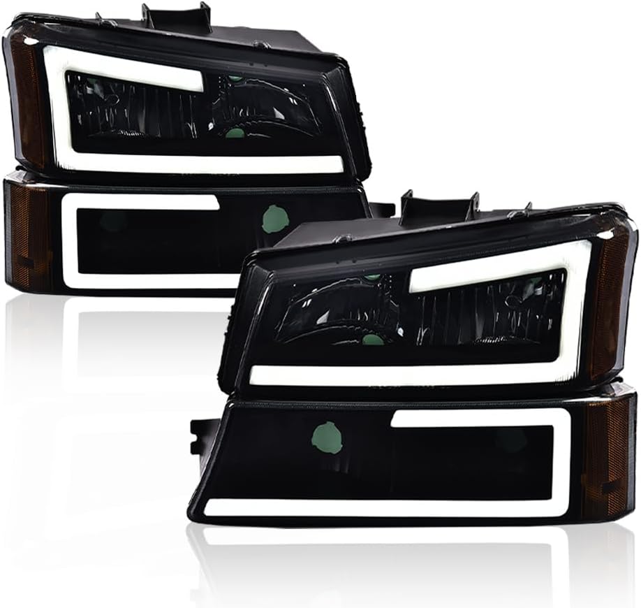 PIT66 LED Headlight Assembly for 2003-2006 Chevy Silverado Models