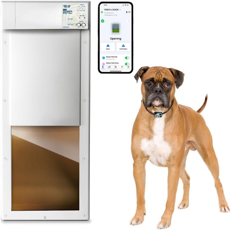 Power PET Automatic WiFi Dog Door by High Tech Pet