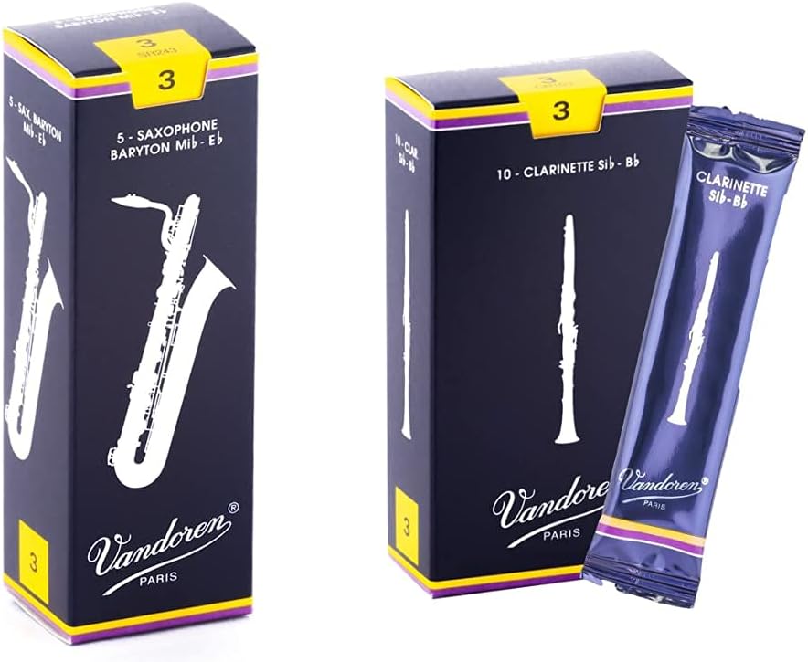 Vandoren Bari Sax and Bb Clarinet Traditional Reeds Bundle