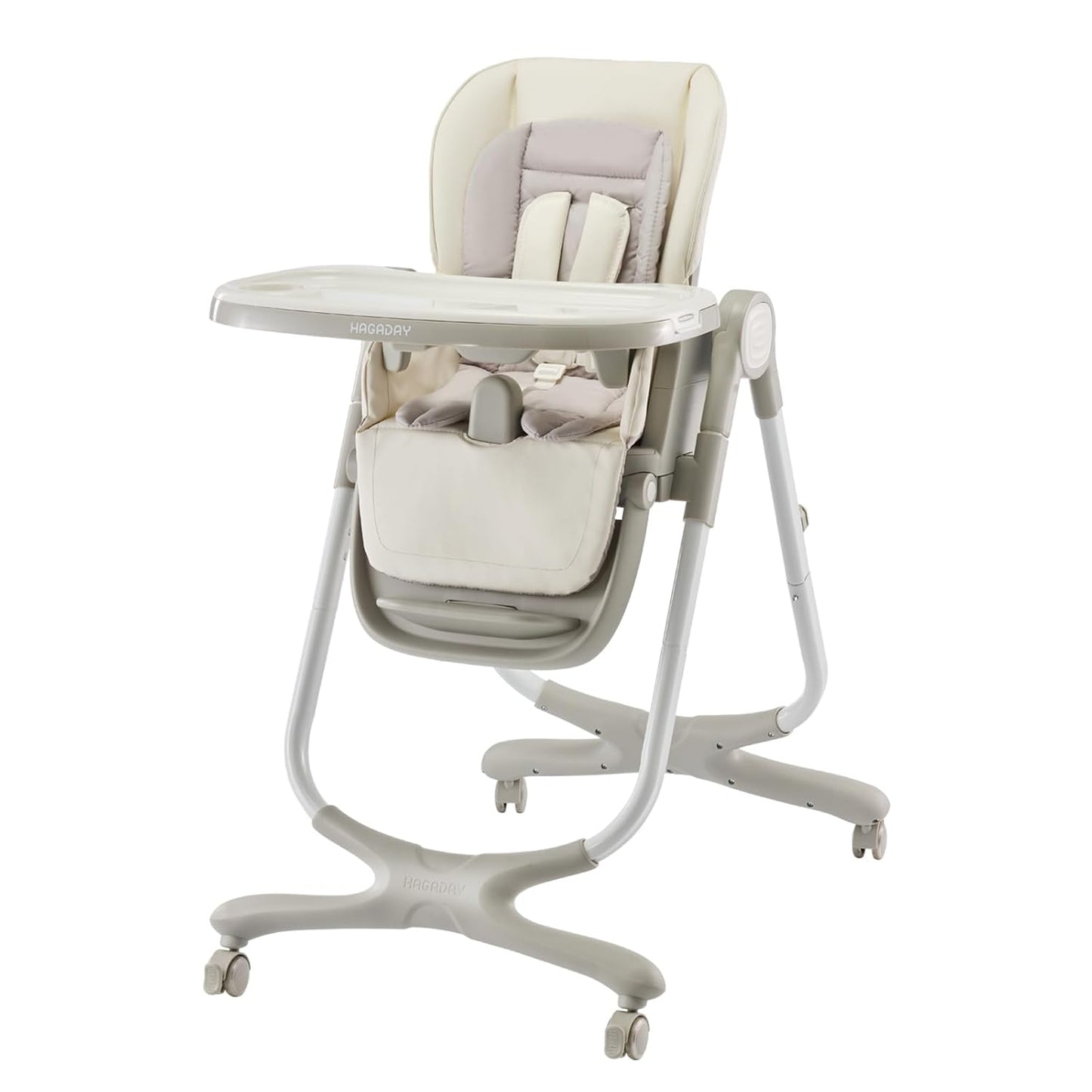 6 in 1 Convertible High Chair for Babies and Toddlers - White
