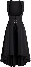 Women Renaissance Costume Medieval Peasant Dress - Adjustable Pockets