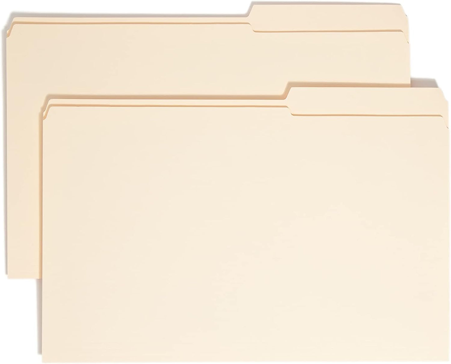 Smead Legal Size File Folders with Reinforced Tabs for Durability