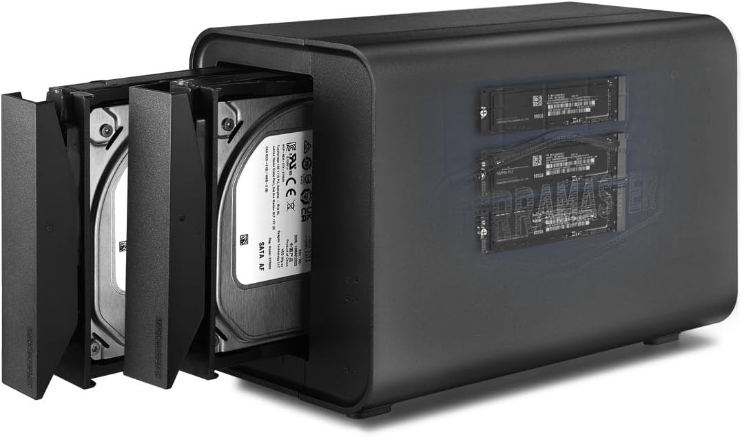 TERRAMASTER D5 Hybrid HDD Enclosure - High-Speed 5Bay RAID Storage