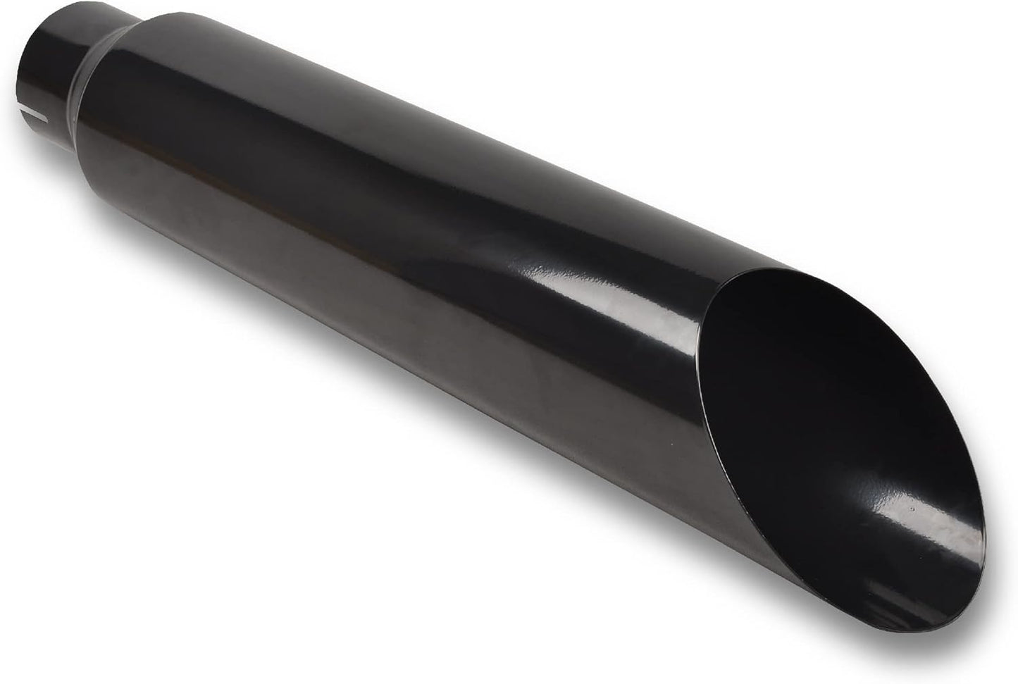 4 Inch Inlet 8 Inch Outlet Gloss Black Diesel Exhaust Stack Tip