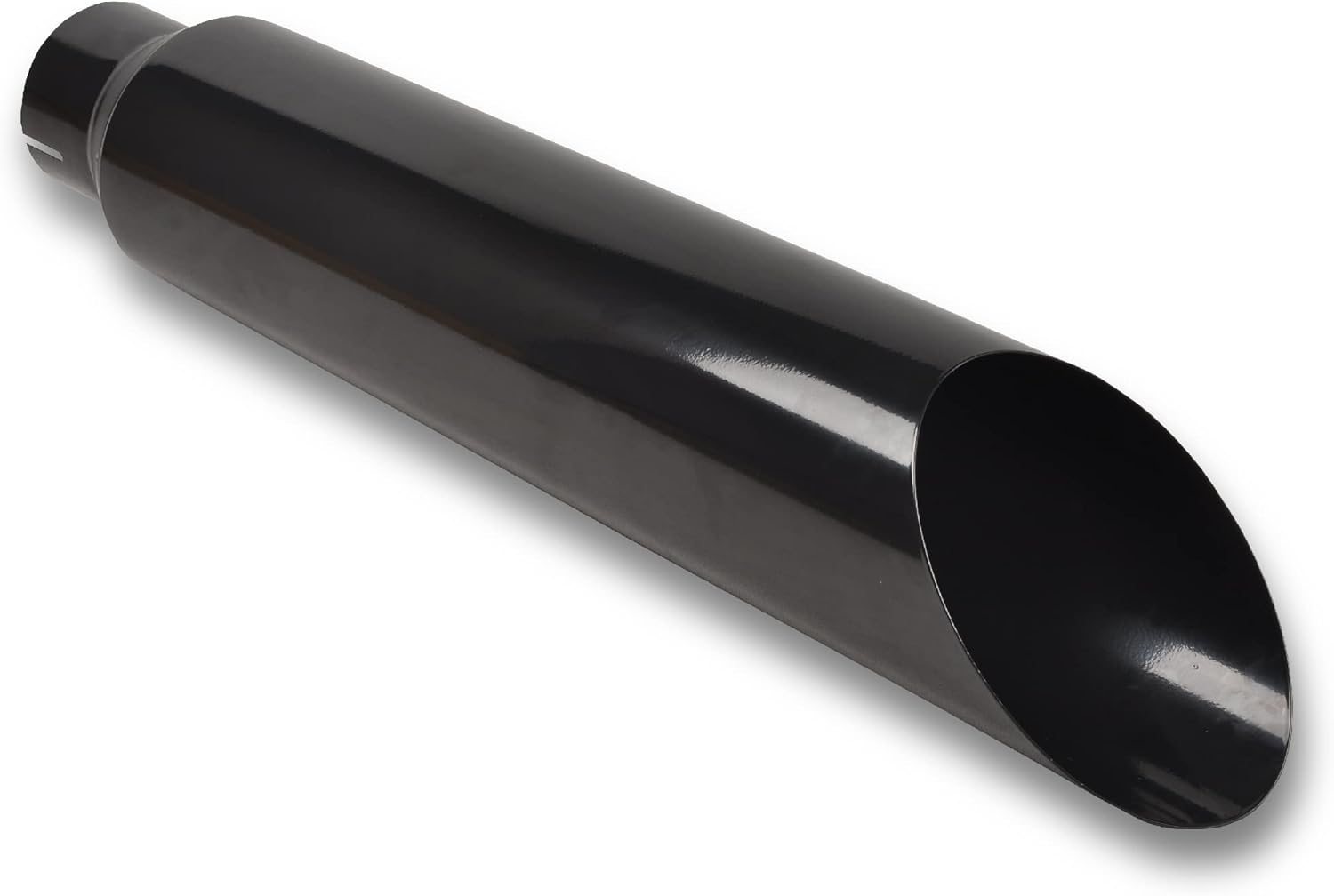 4 Inch Inlet 8 Inch Outlet Gloss Black Diesel Exhaust Stack Tip
