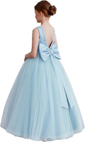 Kids Satin Tulle Dress Perfect for Flower Girls at Weddings