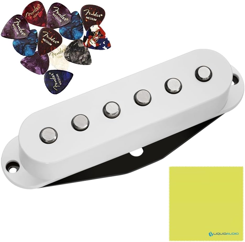 True Velvet Middle Pickup Bundle: Liquid Audio Polishing Cloth & Picks