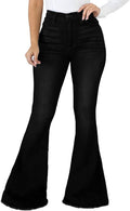 Bell Bottom Jeans for Women Ripped High Waisted Classic (Style 592P)