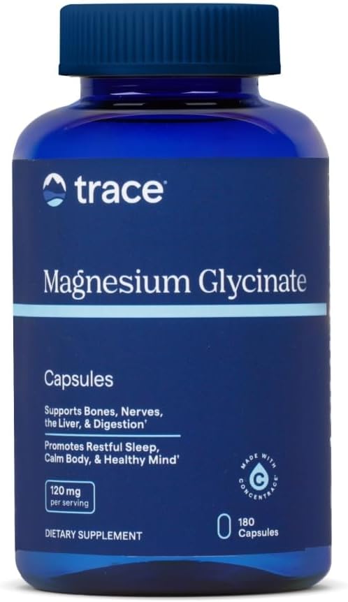 Magnesium Glycinate 120mg for Bone Strength & Muscle Support