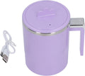 CHEOTIME Self Stirring Coffee Mug - Rechargeable, Funny Mixer Cup - Purple