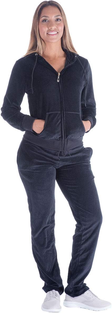 Facitisu Tracksuit for Women Set - Velour Jogging Outfit