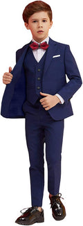 Boy Suits 5 Piece Slim Fit Suit Size 7 for Boys - Formal Set
