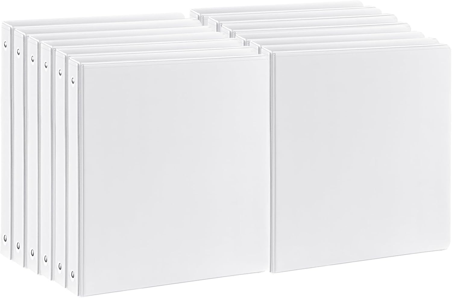 1 Inch 3-Ring Binders Pack of 12 for Office and School Use