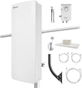 HD Smart Booster Panel TV Antenna with J Pole - Long Range Reception