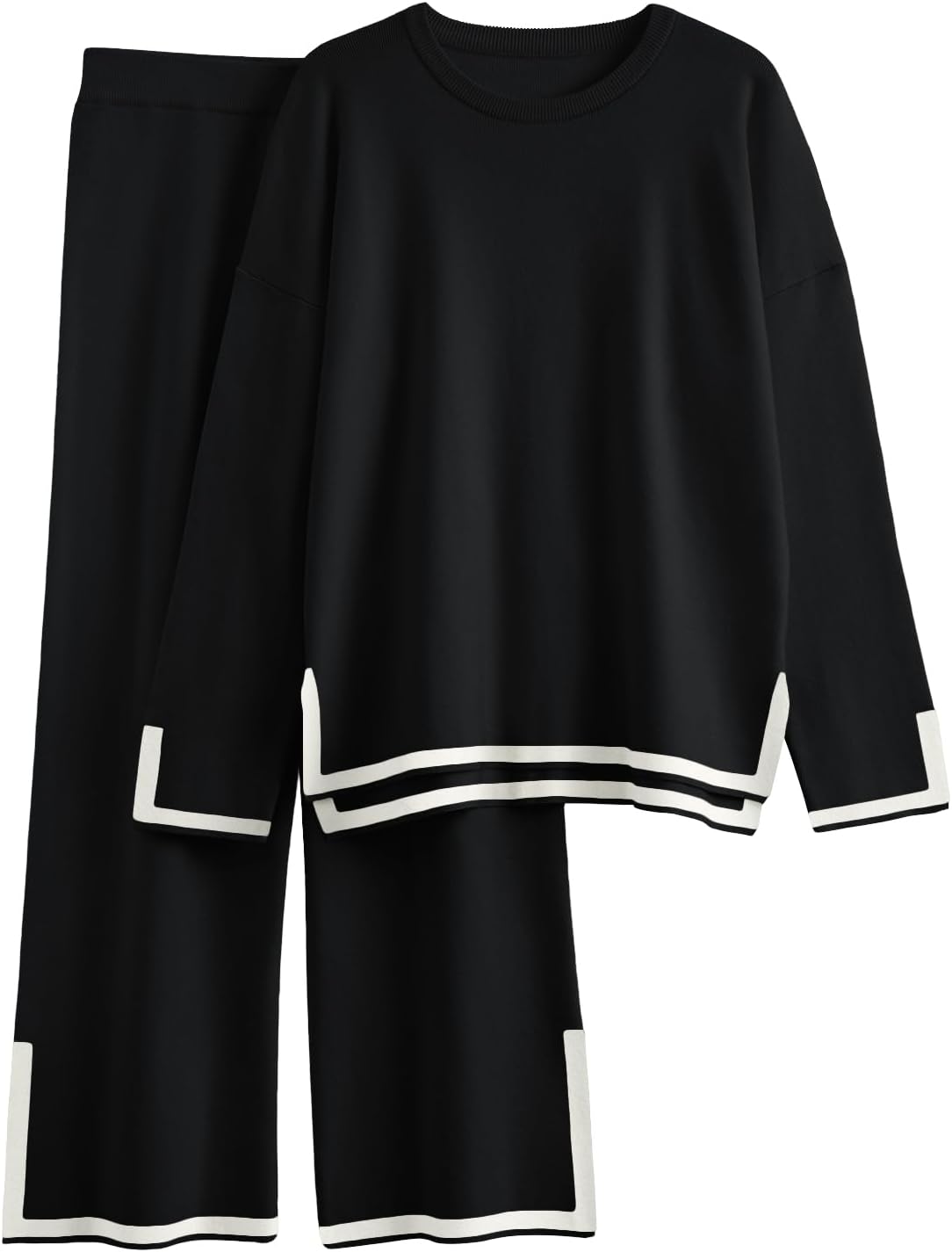 LILLUSORY Women Fall 2 Piece Lounge Set for Cozy Comfort