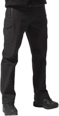 Mens Outdoor Softshell Fleece Lined Cargo Pants - Waterproof Warm