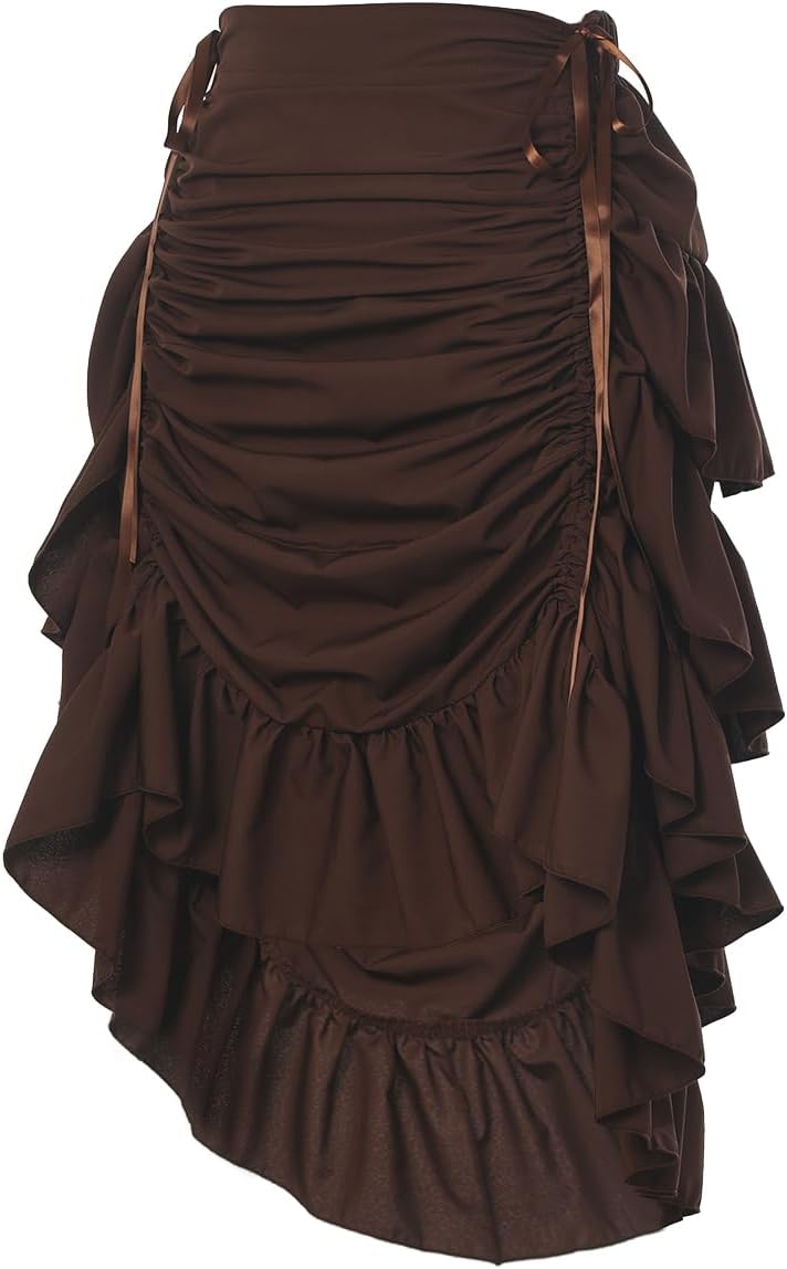GRACEART Women's Victorian Steampunk Skirt for Pirate Costume