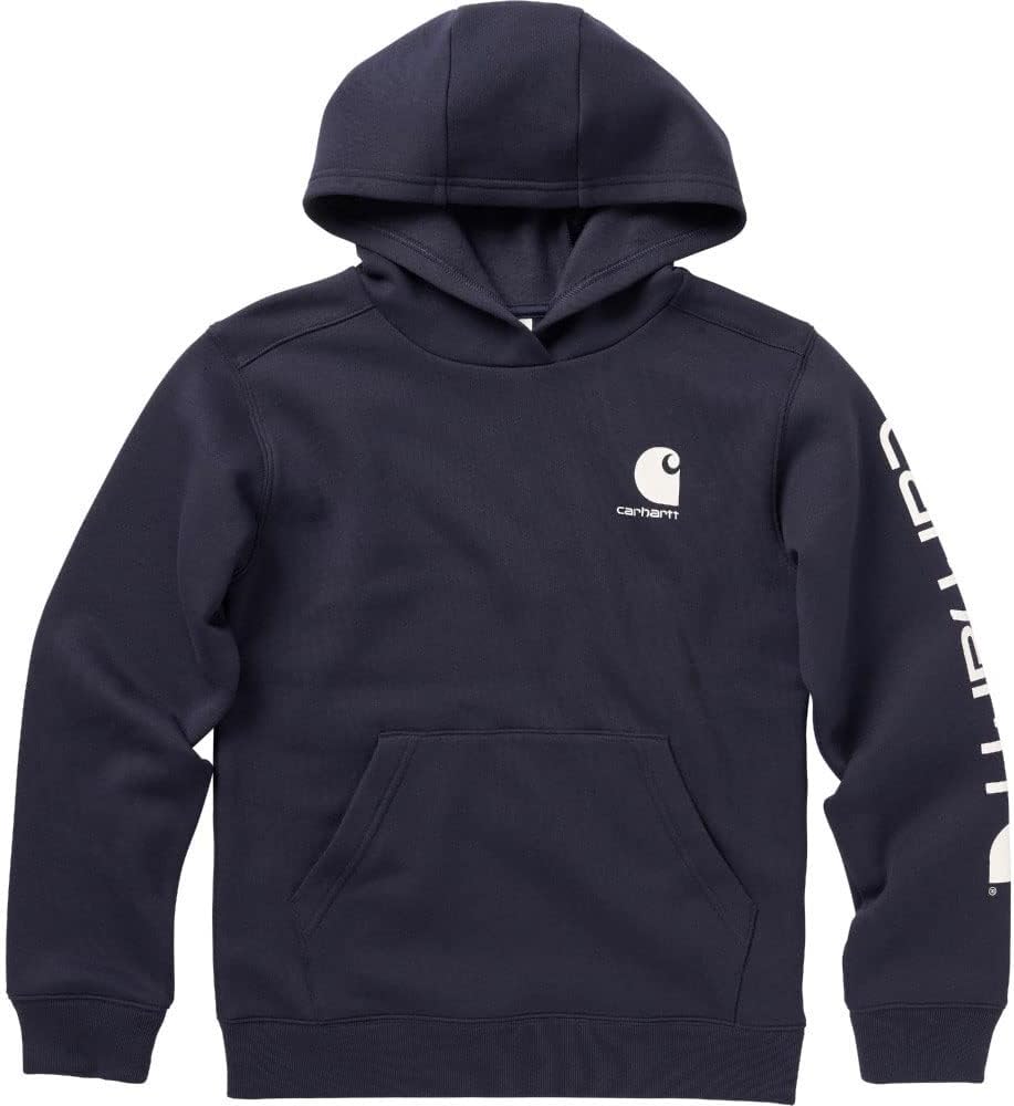 Carhartt Boys' Long Sleeve Hooded Sweatshirt for Comfort