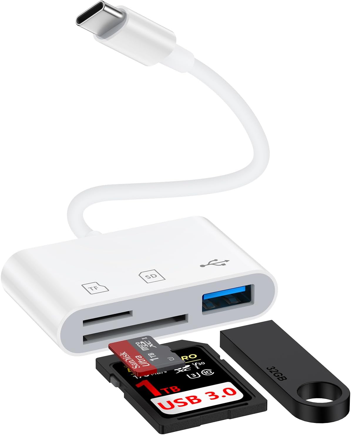 High-Speed Type C Memory Card Reader: CIQILY