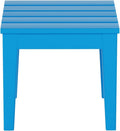 Ashore Outdoor Patio Modern Adirondack Side Table - Pacific Blue