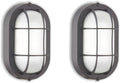 LED Bulkhead Wall Light 2 Pack - Dimmable Outdoor 3000K