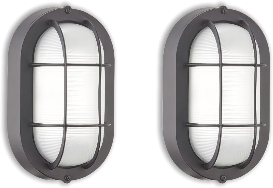 WISBEAM 2 Pack LED Bulkhead Light for Outdoor Use and Dimming