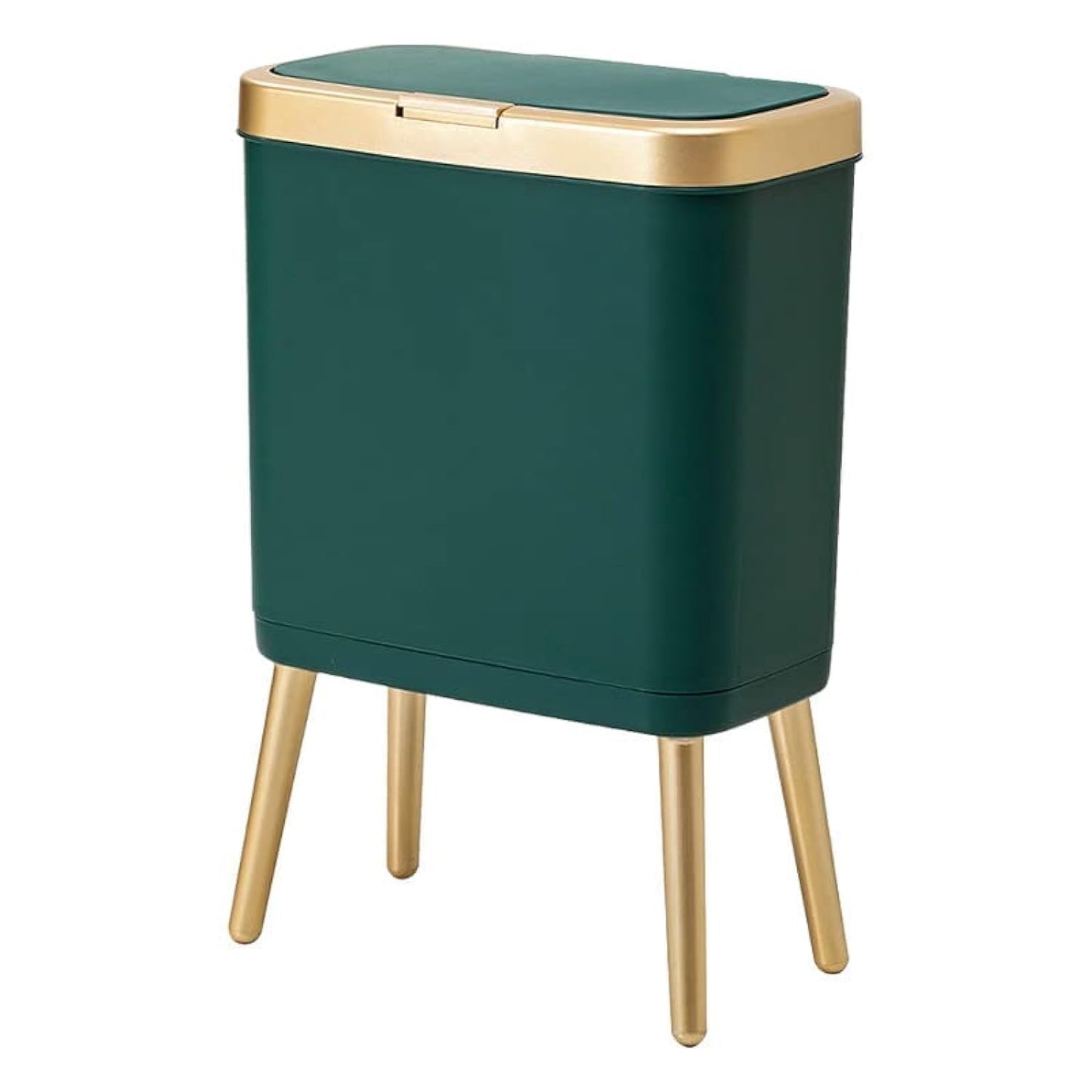 Procade Trash Can with Lid - Stylish 4 Gal Bathroom Garbage Can