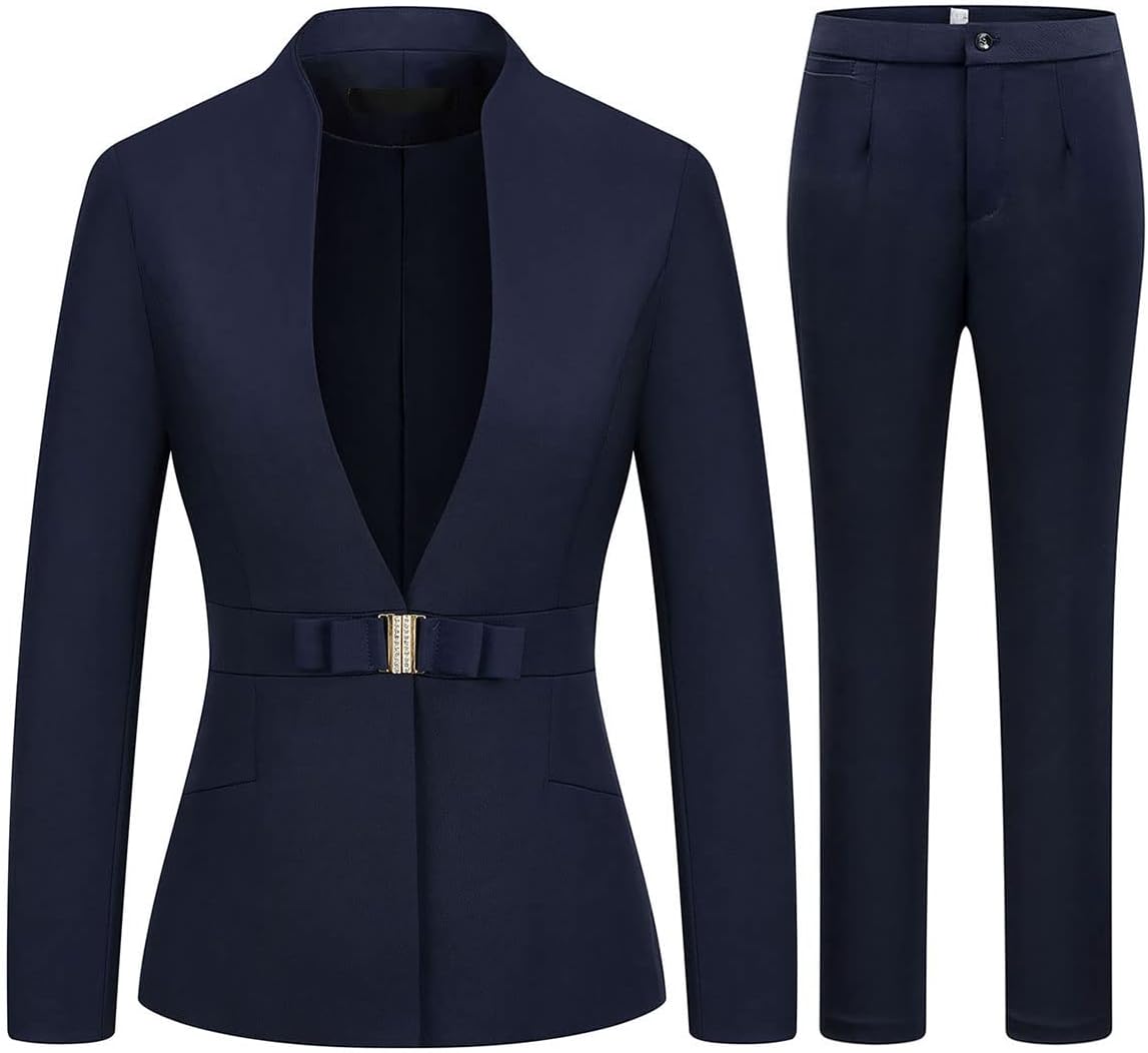 MODFUL Women's Business Pant Suit Set for Office and Work