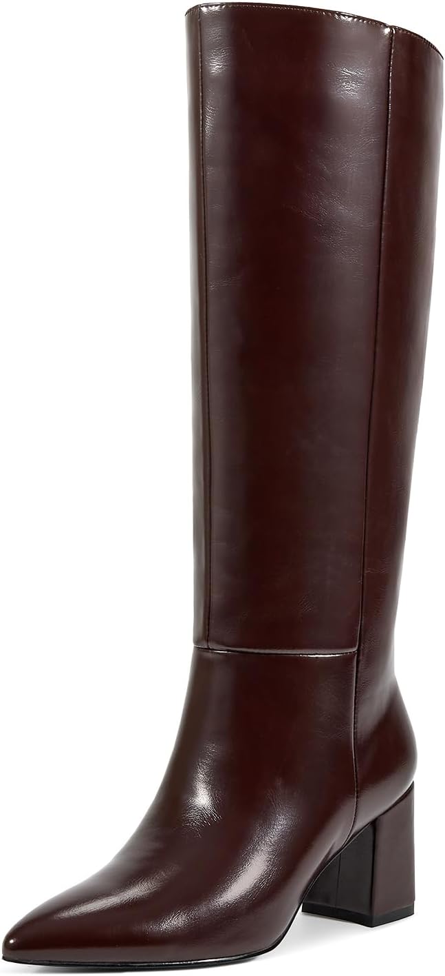 Stylish Knee High Boots for Women with Chunky Heel Design