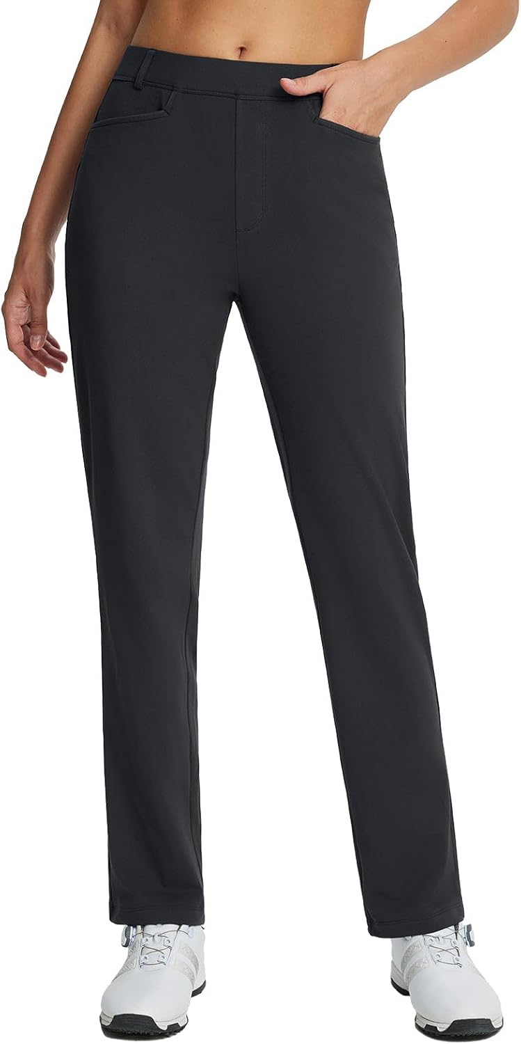 Baleaf Women's Golf Pant Fleece Lined for Winter Comfort
