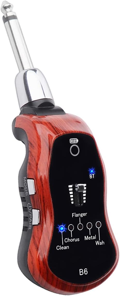 Kithouse B6 Mini Guitar Amp: Wireless, Rechargeable, 5 Effects!
