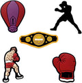Boxing Shoe Charms - Sport-Themed Decoration Charms Set of 5