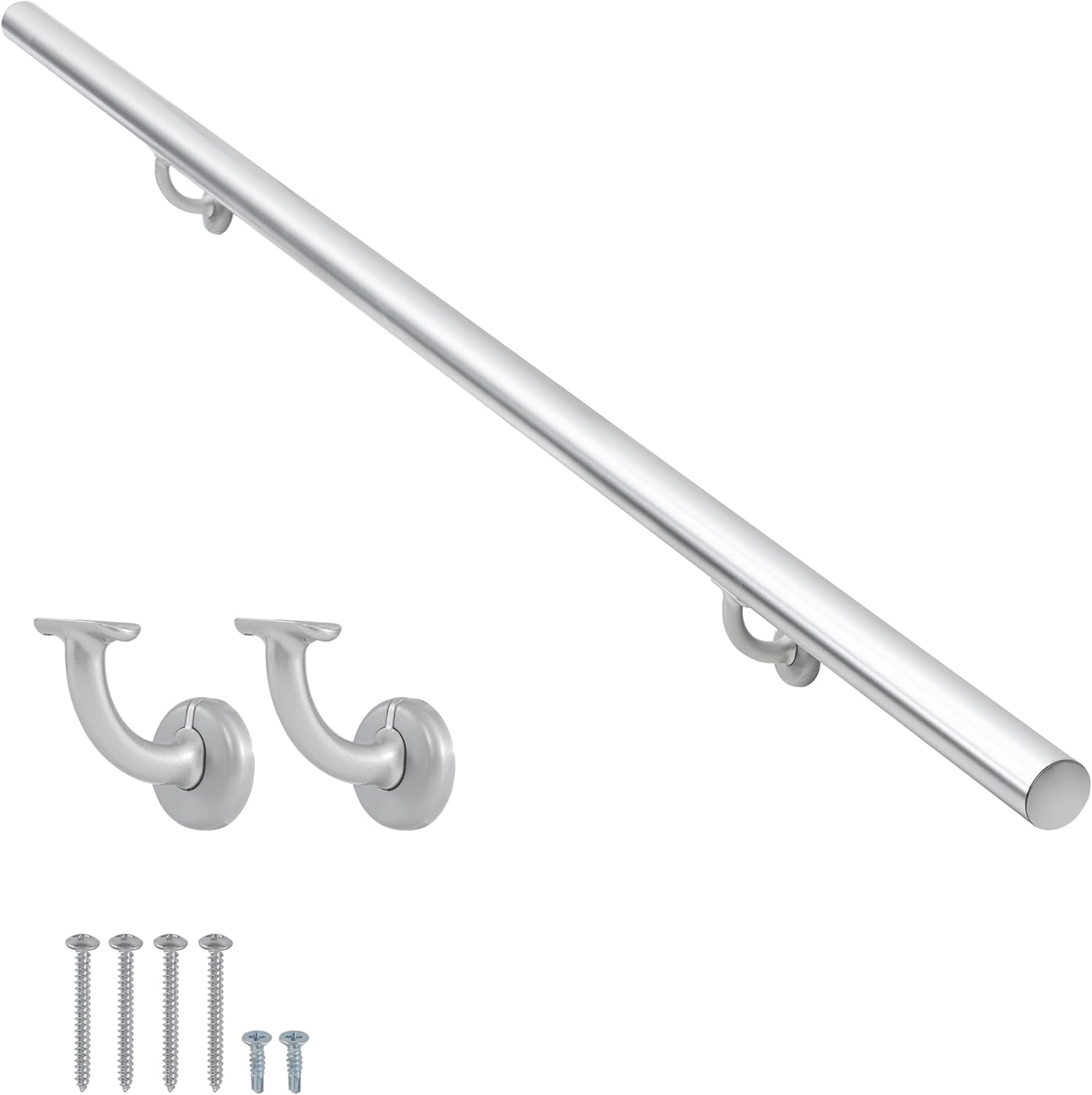 9FT Modern Aluminum Handrail Set for Indoor and Outdoor Use