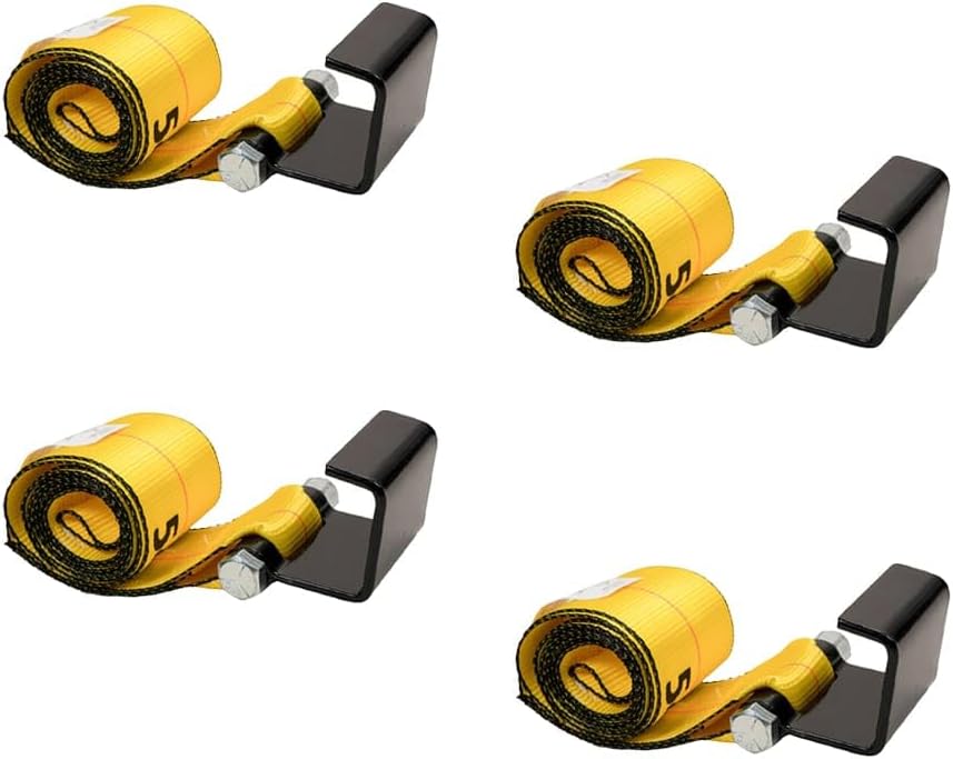 4in x 5 ft Roll Off Container Winch Strap with Flat Hook