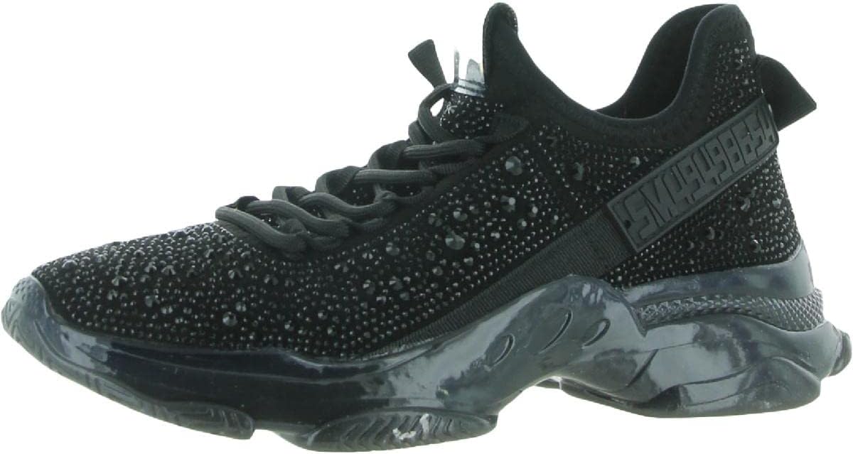 Steve Madden Womens Maxima: Stylish Lace-Up Fashion Sneakers